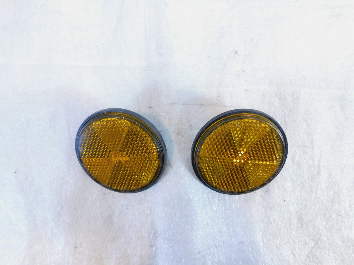 Pair Honda CBR1000RR Shadow 750 1100 Rear License Plate Plate Bracket Reflectors - C3 Cycle