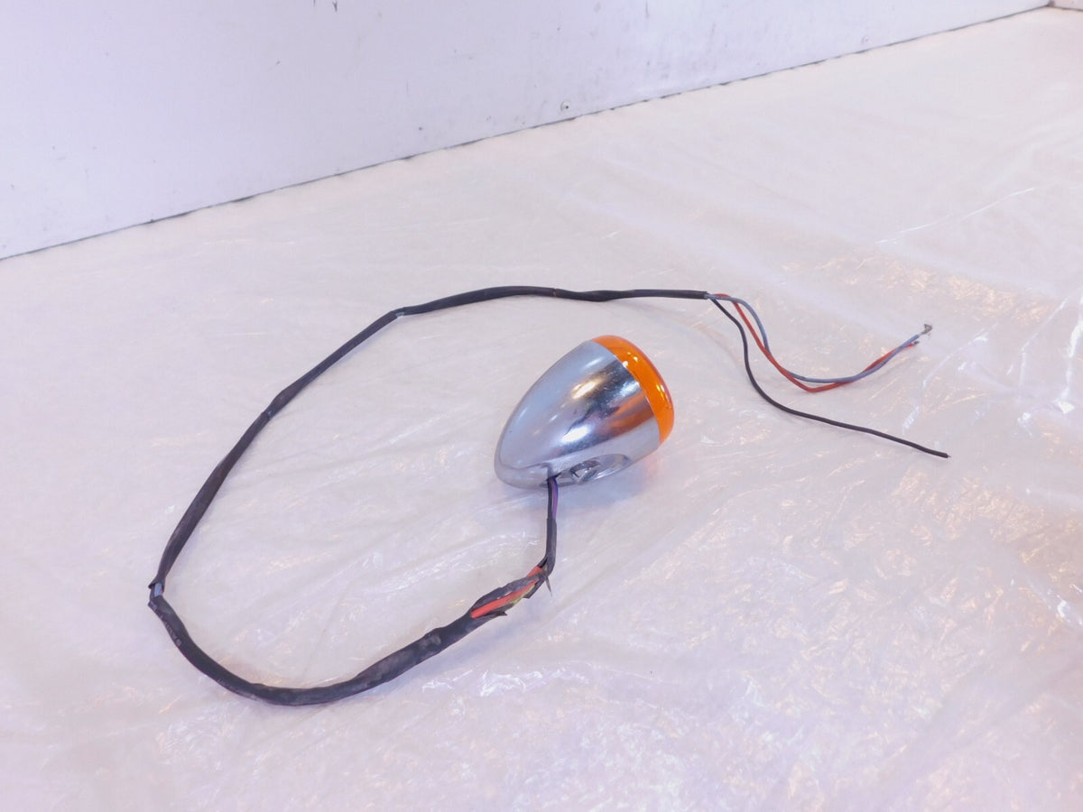 Harley Davidson Sportster Softail Dyna V-Rod Chrome Front Turn Signal Indicator