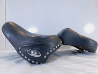 Harley Davidson Black Softail Heritage Classic Rider & Passenger Seat Saddle