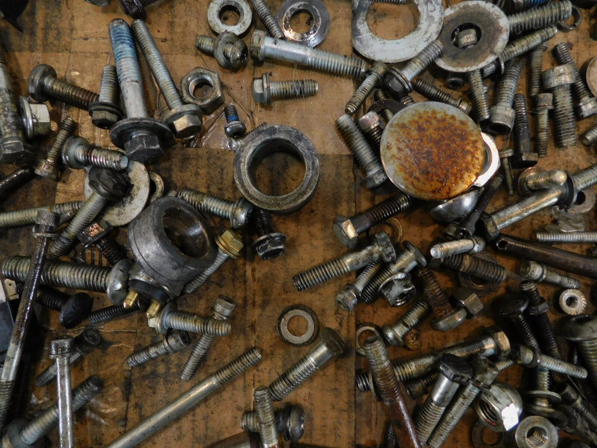 2009 Harley Davidson Dyna FXDB Street Bob Engine Nut Bolt Brackets Parts Box Lot - C3 Cycle