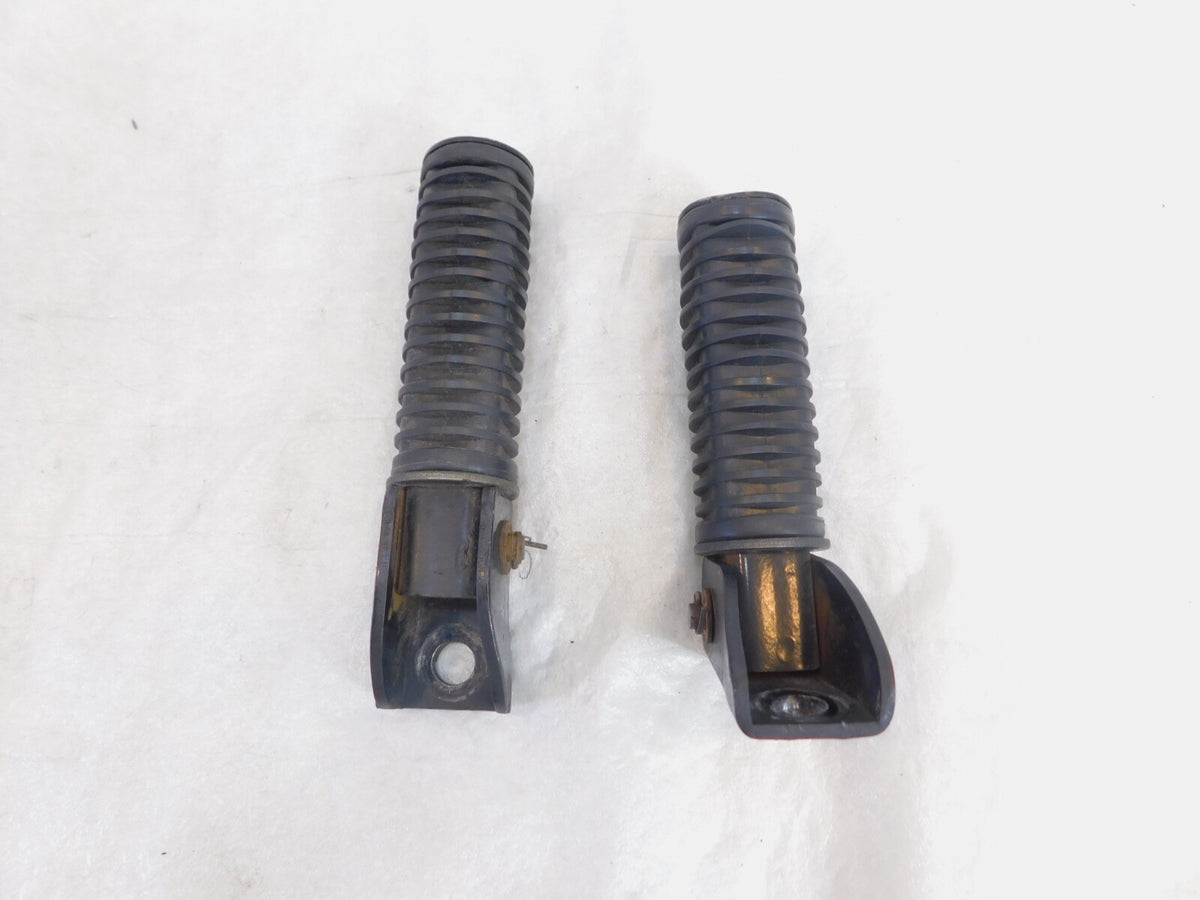 1979-1982 Honda CB650 CB650C Custom Black Rear Left/Right Foot Pegs Footrests - C3 Cycle