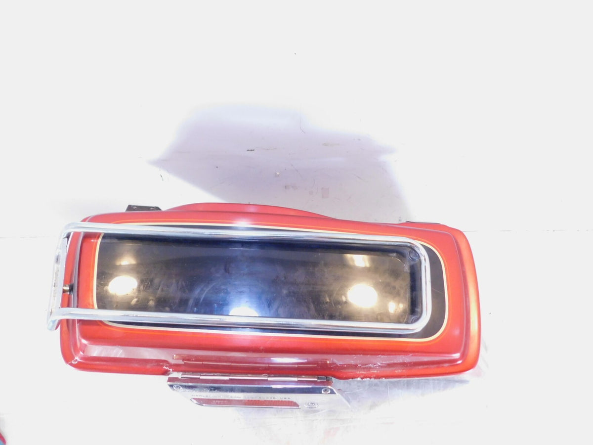 Harley Davidson Road King Street & Electra Glide Red & Black Left Saddlebag - C3 Cycle