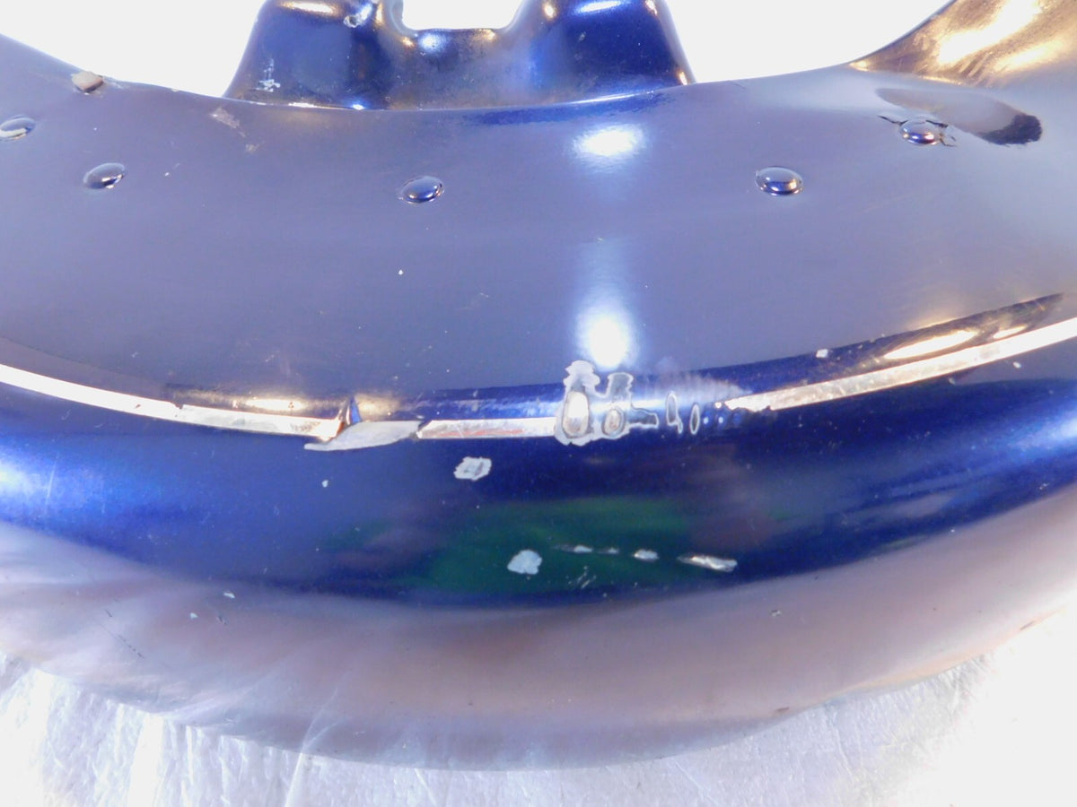 Harley Davidson EVO Touring Electra Glide Blue Front Wheel Cover Fender - Bent - C3 Cycle