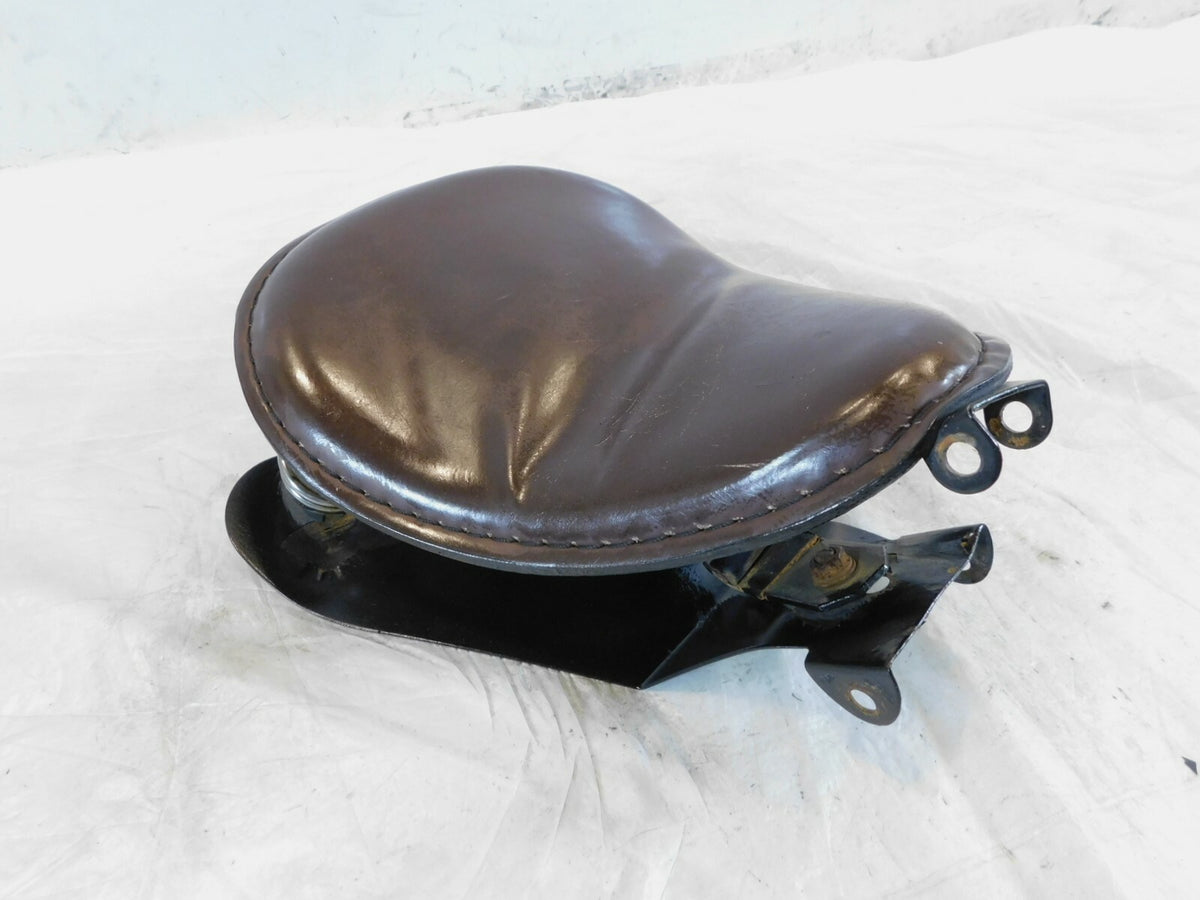 2008 08 Harley Davidson Sportster 883 Low Brown Solo Bobber Chopper Spring Seat - C3 Cycle