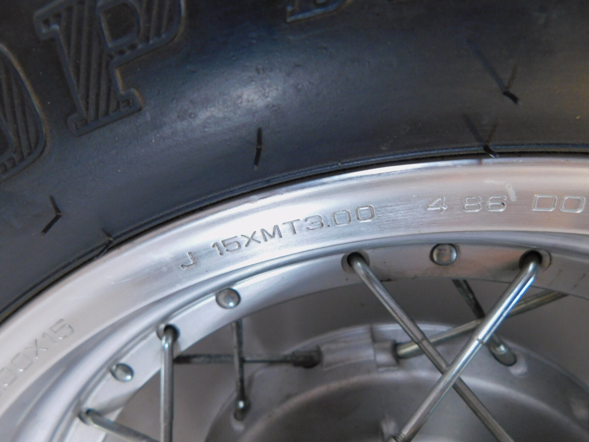 1986-1987 Honda Rebel 450 CMX450 CMX450C Laced Spoked Rear Back Wheel Rim & Tire - C3 Cycle