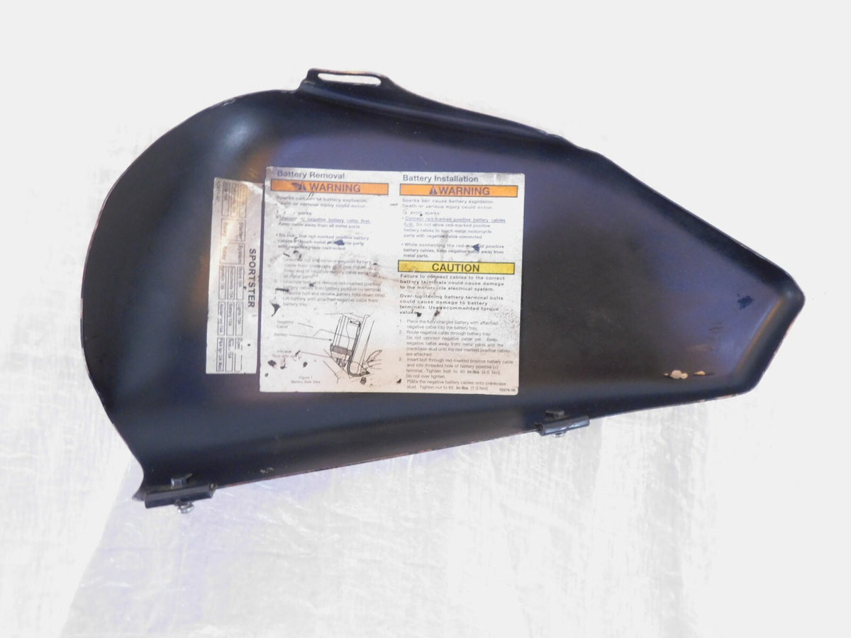 Black Harley Davidson Sportster 883 & 1200 Left Electrical Frame Side Cover Trim - C3 Cycle
