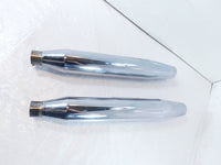 Harley Davidson Dyna Super Glide & Low Rider Chrome Exhaust Header Pipe Mufflers - C3 Cycle
