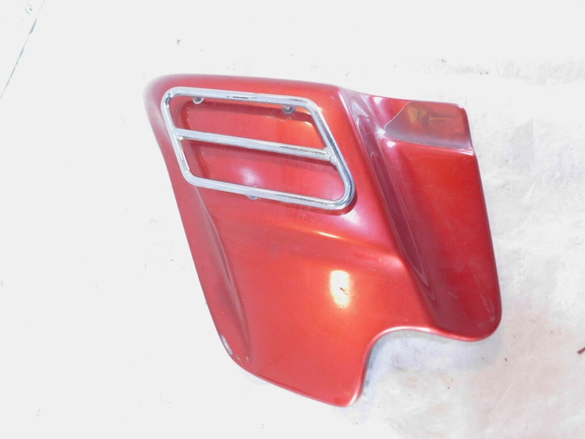 Harley Touring Road King Electra Glide Ultra Classic Red Left Side Cover w/ Trim - C3 Cycle