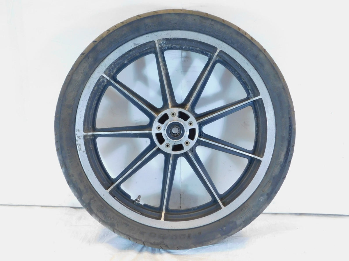 Harley Davidson Sportster 883 & 1200 19" Cast Front Wheel Rim w/ Tire - Bent - C3 Cycle