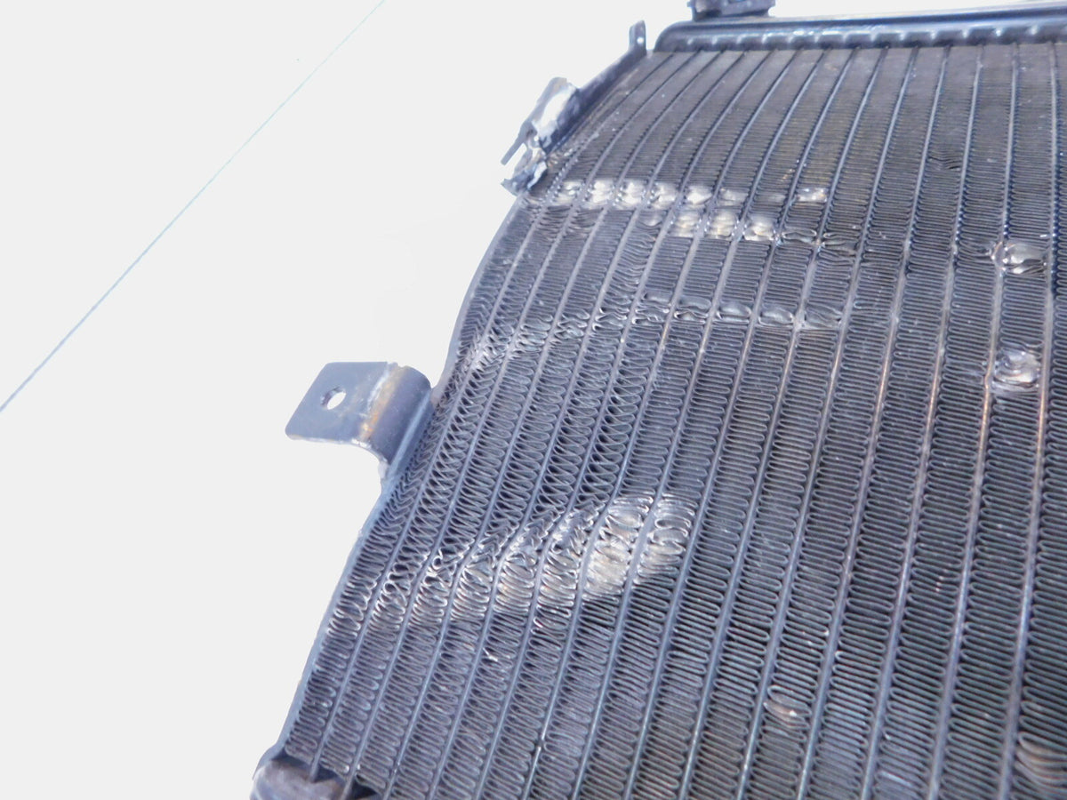2013-2019 KTM 690 Duke Black Front Engine Motor Water Cooling Radiator - dents - C3 Cycle