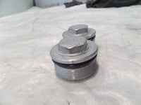 2017 17 Royal Enfield Continental GT 535 Silver Front Fork Tube Bolt Plug Caps - C3 Cycle