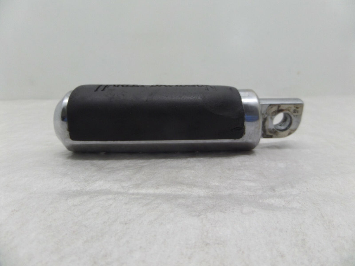 Large Harley Touring Dyna Sportster & Softail Chrome & Rubber Footpeg Footrest - C3 Cycle