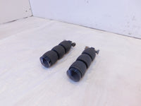 Pair Harley Touring FXR Dyna Sportster & Softail Black ISO Peg Footpeg Footrests - C3 Cycle