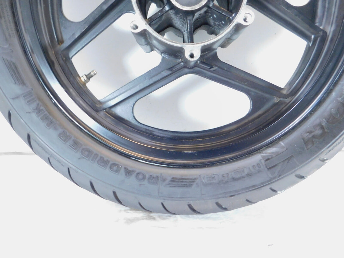 1986 & 1987 Kawasaki Ninja 1000 1000R ZX1000 GPZ Black Front Wheel Rim & Tire - C3 Cycle
