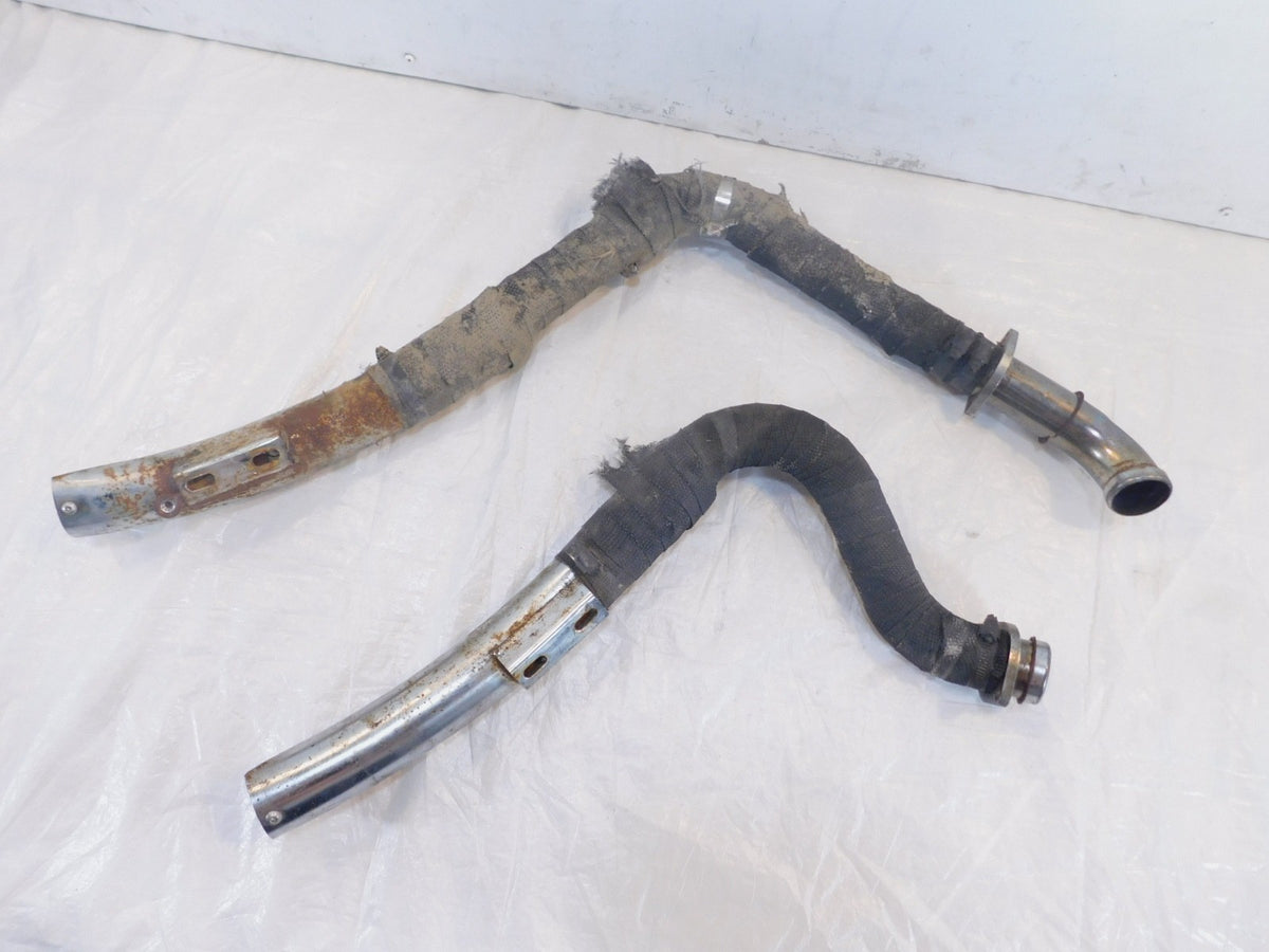 Harley Davidson Dyna Super Glide & Low Rider Chrome Exhaust Header Pipe System - C3 Cycle
