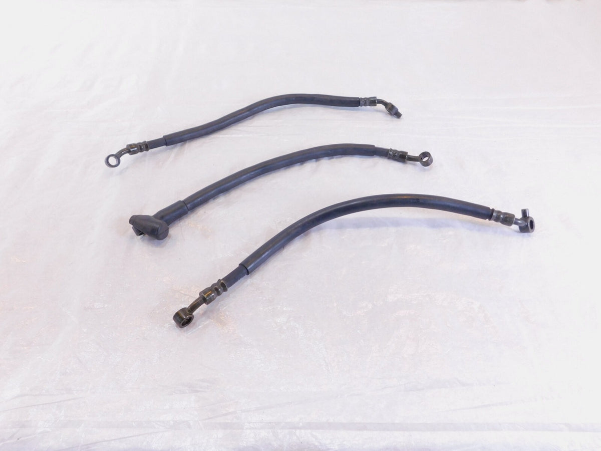 2002-2005 Kawasaki ZZR1200 ZX1200C Left/Right Front Wheel Brake Hose Pipe Lines - C3 Cycle