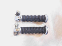 Harley Davidson FXR Dyna Sportster & Softail Black Rubber Footpegs Footrests - C3 Cycle