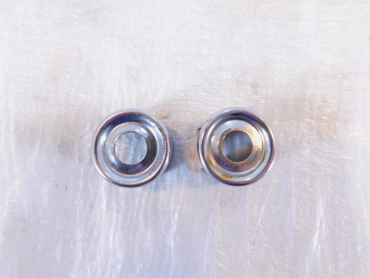 1982-1985 Harley Davidson Sportster XLH 1000 Chrome Upper Top Shock Bolt Covers - C3 Cycle