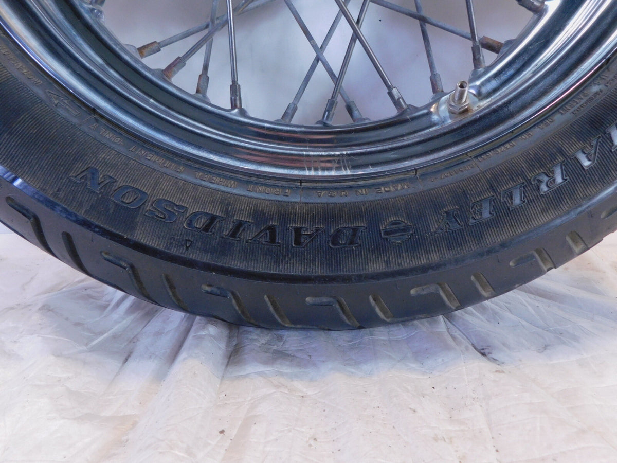 Harley Davidson EVO Softail Heritage Classic Laced Front Wheel Rim & Tire - C3 Cycle