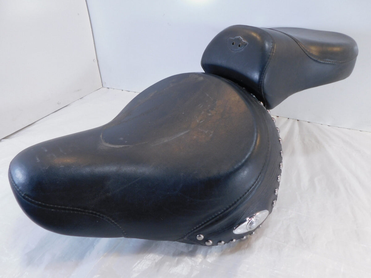 Harley Davidson Black Softail Heritage Classic Rider & Passenger Seat Saddle