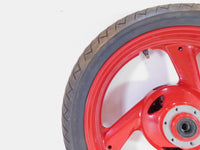1993-1994 Yamaha FZR600R FZR600 FZR 600 Red Cast Front Wheel Rim & Hub w/ Tire - C3 Cycle