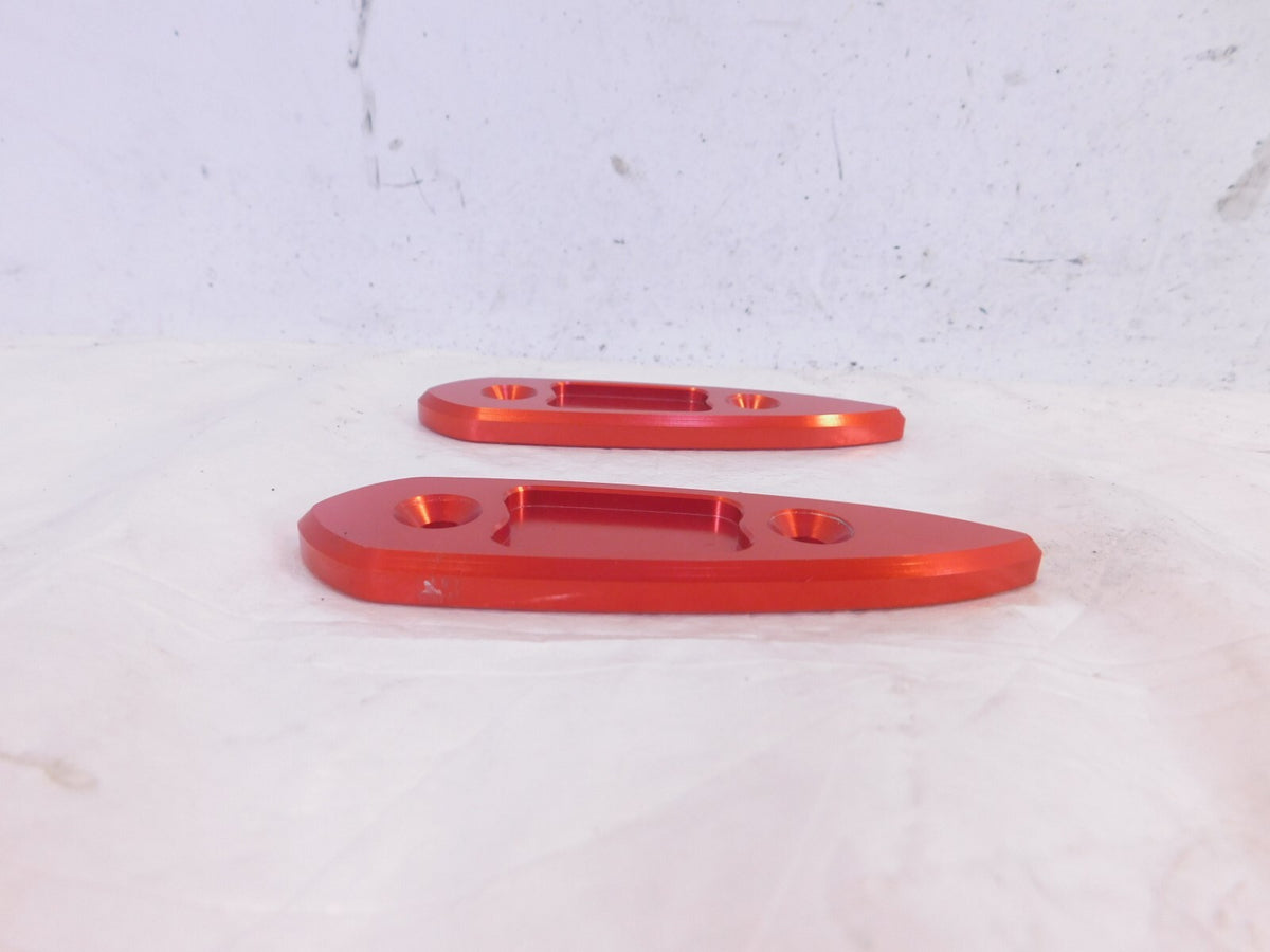 2015-2018 Yamaha YZFR3 Red Left/Right Side Rear Side View Mirror Mount Plates - C3 Cycle