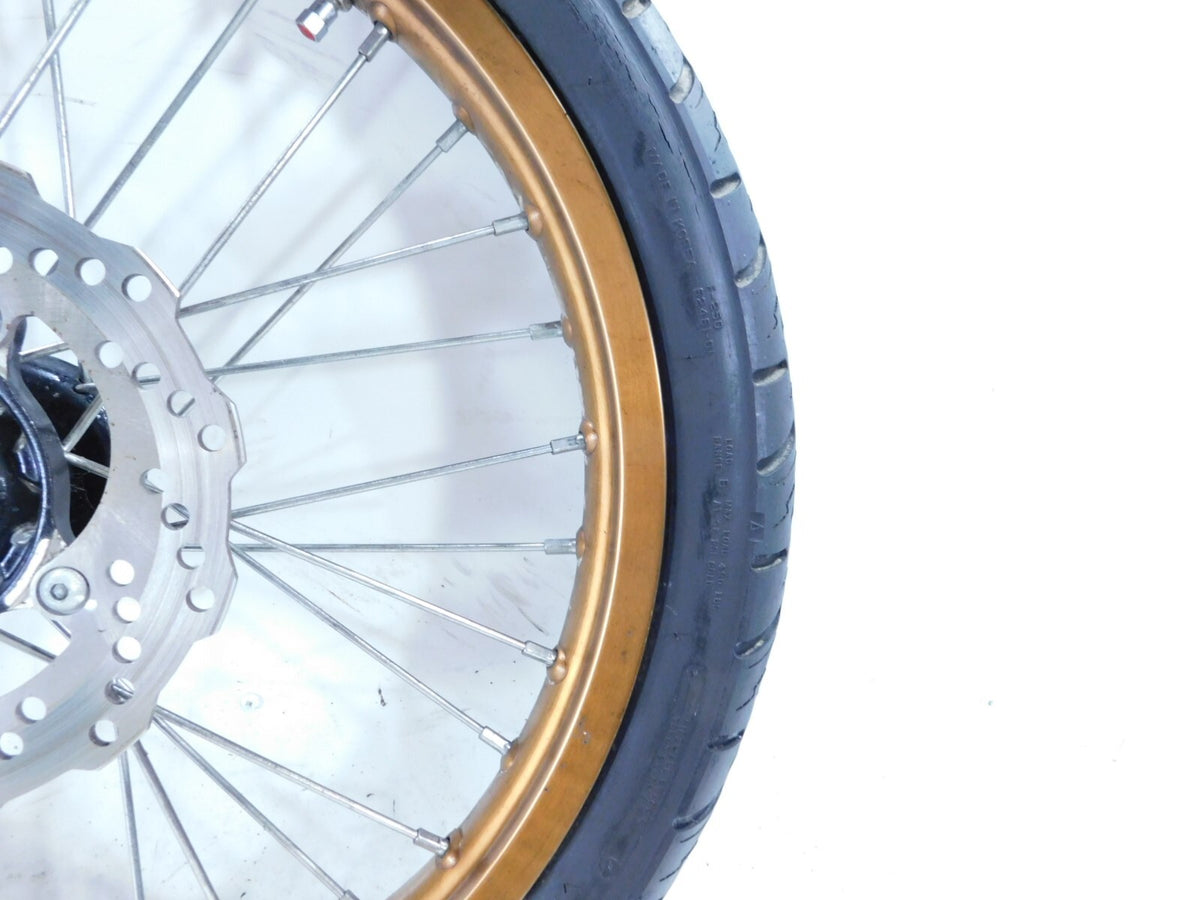 2012 Zero Motorcycle XU Spoked Laced Wire Front Wheel Rim w/ Tire & Brake Rotor - C3 Cycle