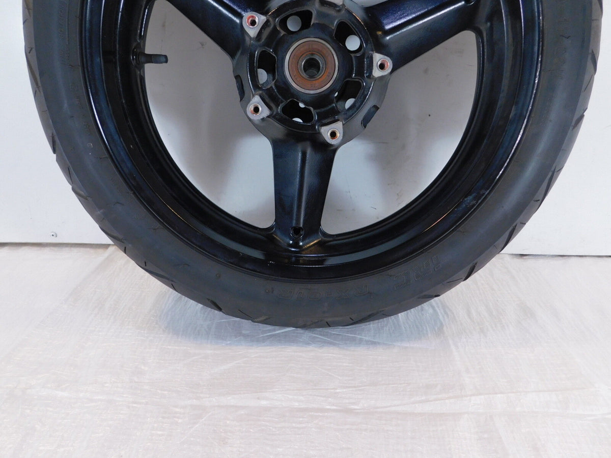Suzuki GW250 Inazuma 250 L3 L4 L5 L7 Black Rear 3 Spoke Wheel Rim & Tire 17"x4" - C3 Cycle