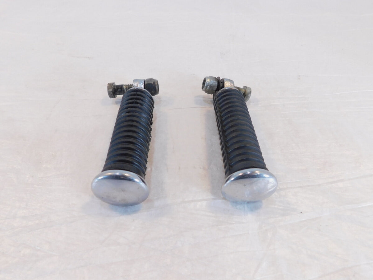 Harley Touring FXR Dyna Sportster & Softail Black Rubber Footpegs Footrests