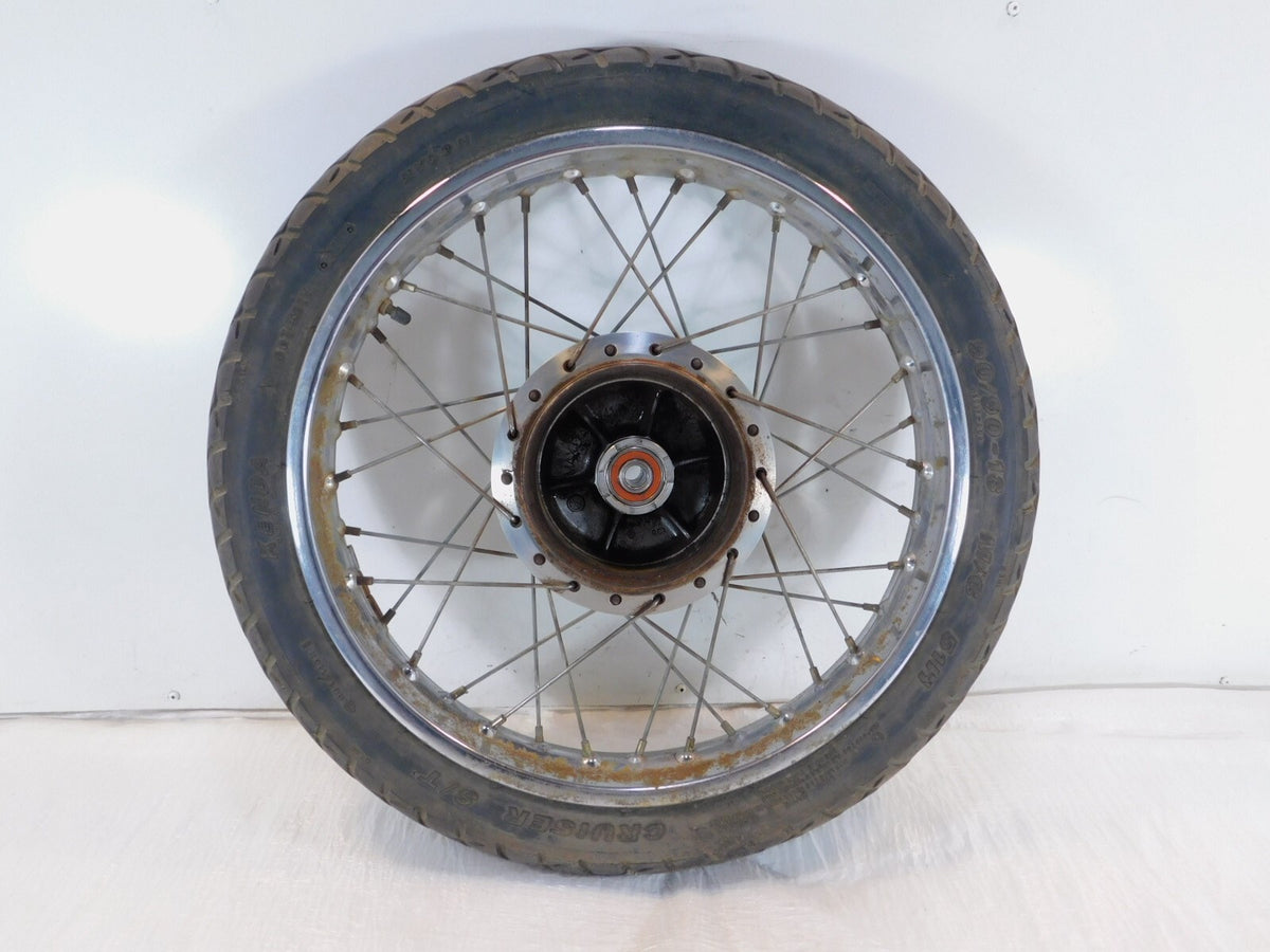 1991-97 Honda Nighthawk 250 CB250 Front Wheel Rim & Hub 18x1.85 Bent -For Parts - C3 Cycle