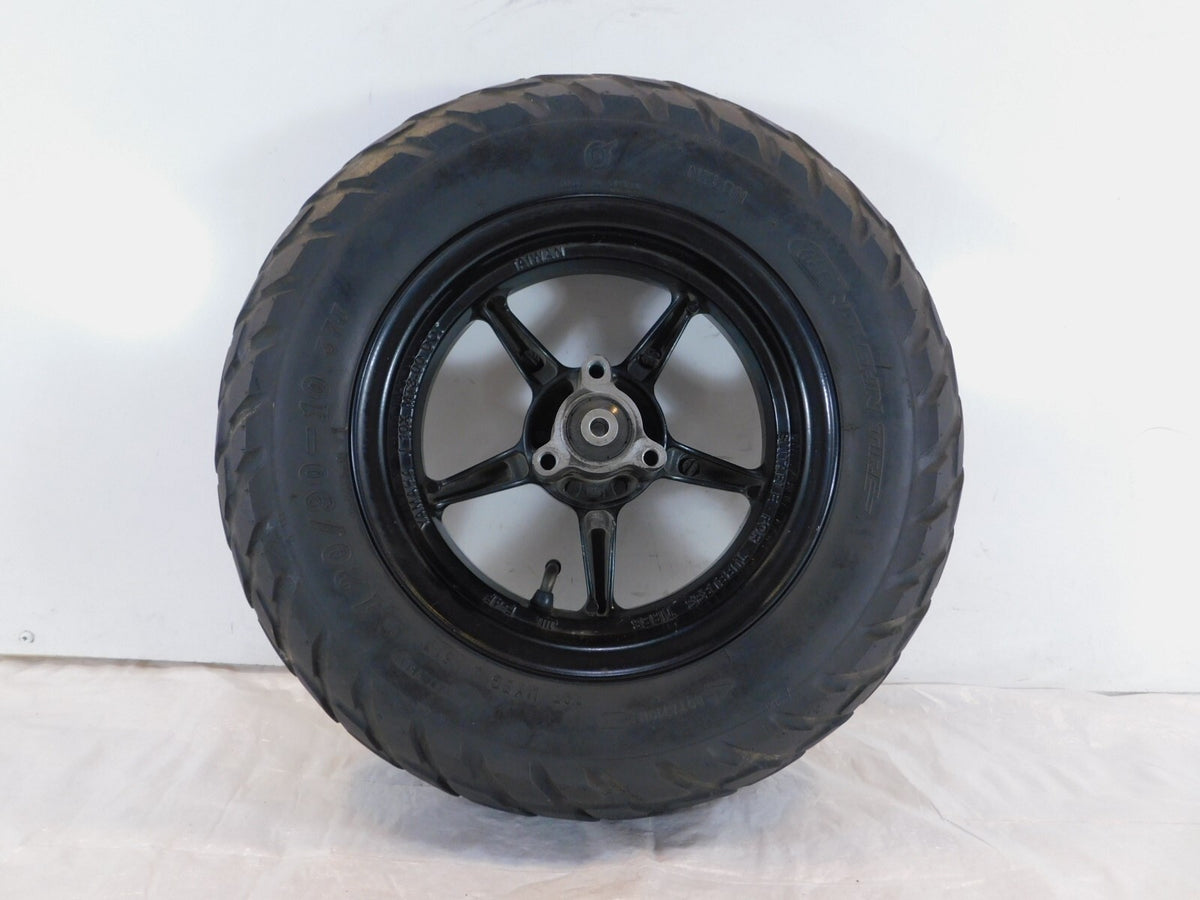 2012-2019 Yamaha YW50 Zuma 50 50F 50FX Black Front Wheel Rim & Tire 10" x 3.00" - C3 Cycle