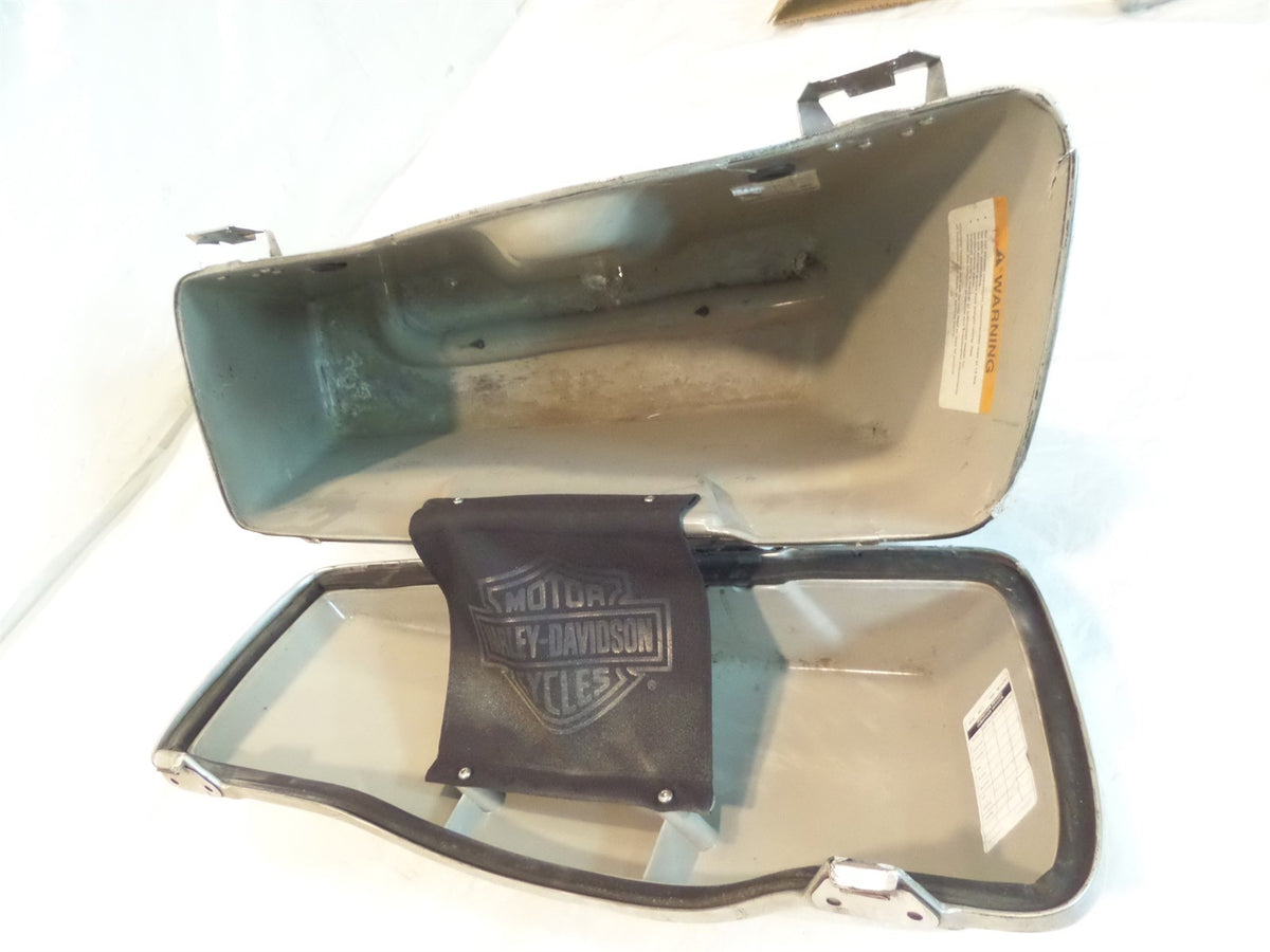 Harley Davidson Road King Electra Glide 100th Anniversary Silver Right Saddlebag