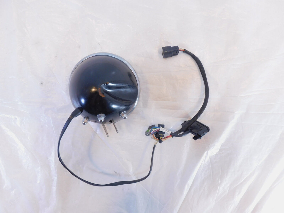 2011-2013 Harley Davidson Softail Blackline Front Headlight Head Lamp & Harness - C3 Cycle