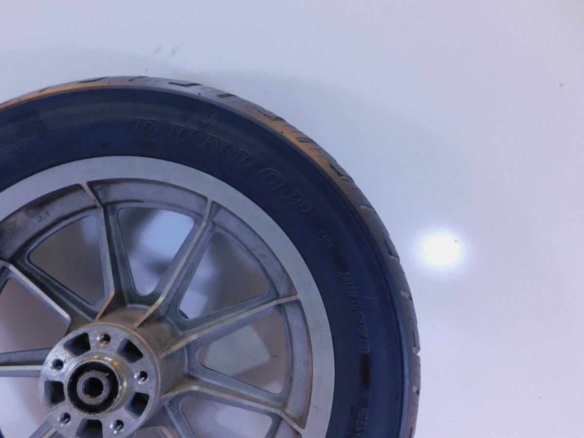 Harley Davidson Dyna Softail Sportster 883 1200 Silver Cast Rear Tire Wheel Rim - C3 Cycle
