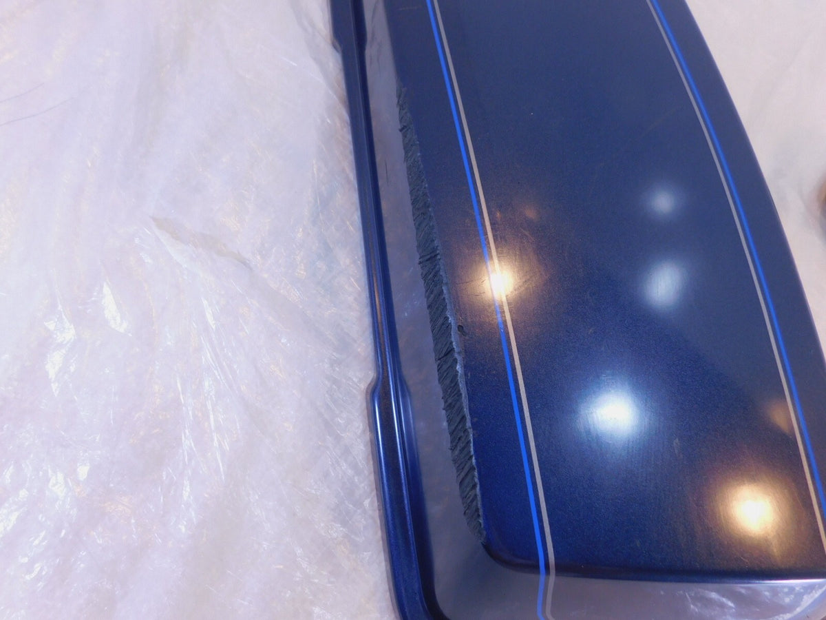 Harley Davidson Road King Street & Electra Glide Blue Right Saddlebag Cover Lid - C3 Cycle