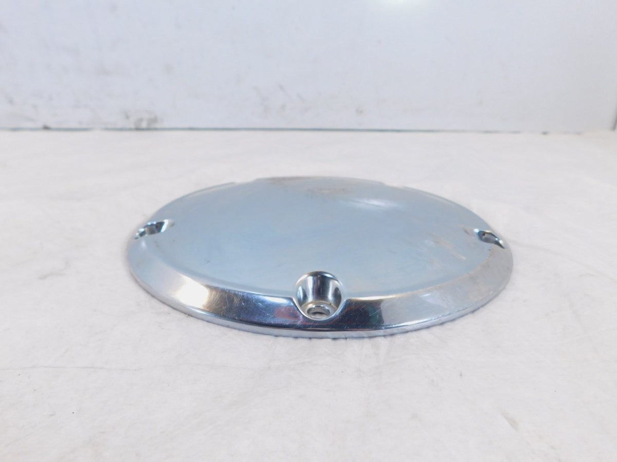 Harley Davidson Twin Cam Dyna & Softail Left Engine Chrome Derby Clutch Cover - C3 Cycle