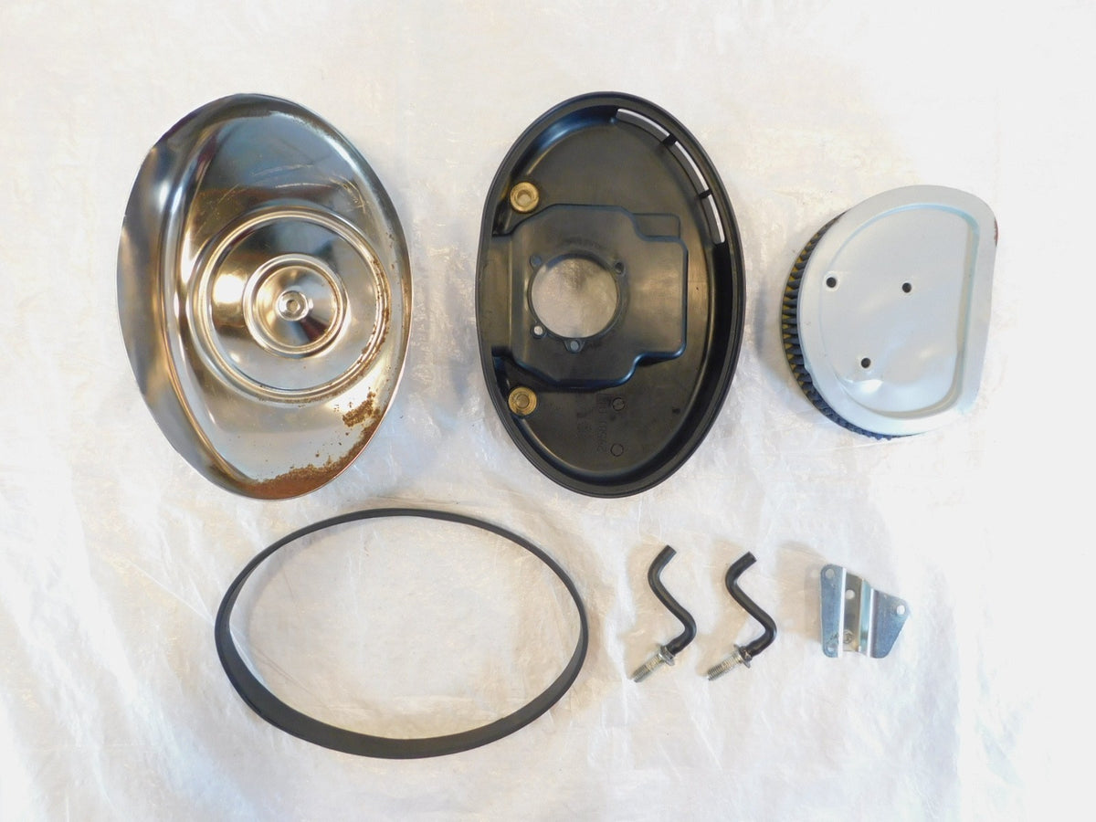 Harley Davidson Electra Glide Softail Dyna Air Cleaner Backplate w/ Cover - C3 Cycle