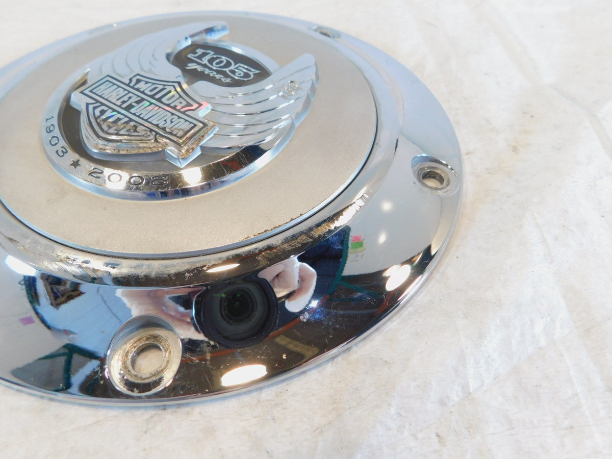 Harley Twin Cam Softail & Dyna 105th Anniversary Left Clutch Derby Engine Cover - C3 Cycle