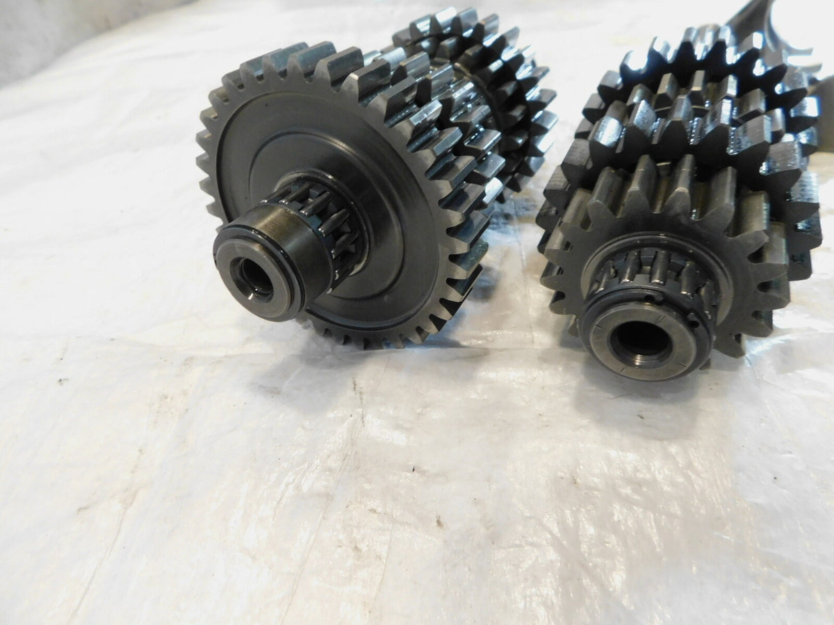 1990-1996 Kawasaki KL650 KLR650 Transmission Gears w/ Shifter Drum & Forks - C3 Cycle