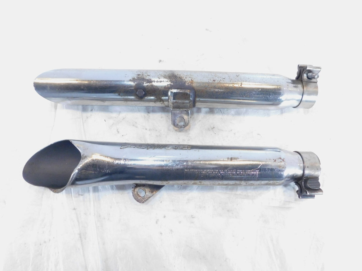 Harley Davidson Sportster 883 & 1200 Chrome Exhaust Header Pipe Mufflers - C3 Cycle