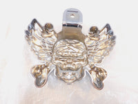 Harley Davidson Touring Road King & Softail Chrome Skull & Wings Horn Cover - C3 Cycle