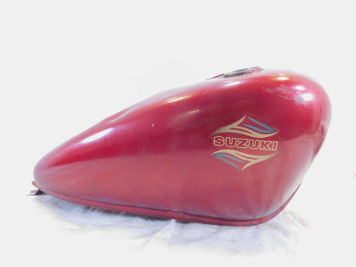 1986-1995 Suzuki Savage 650 LS650 Red Gas Petrol Fuel Tank Reservoir - for parts - C3 Cycle