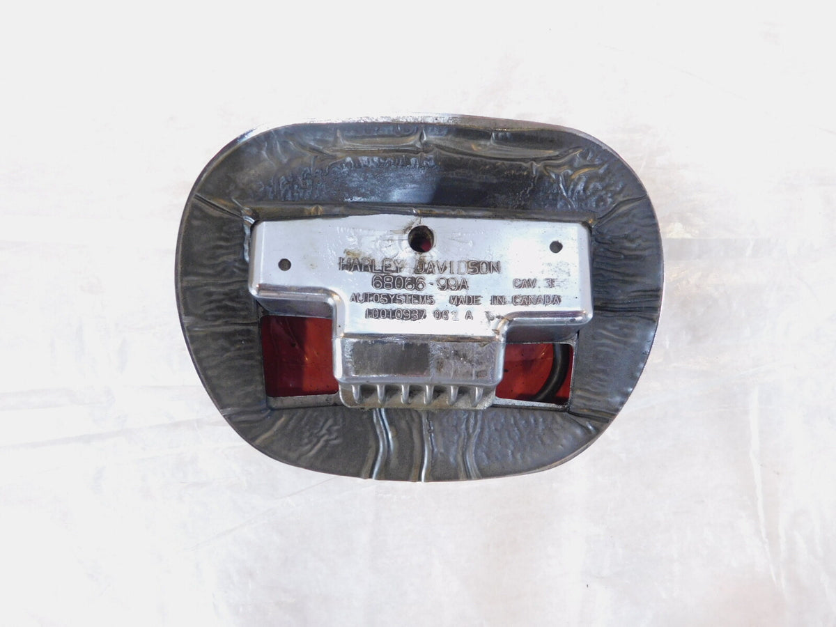 Harley Touring Dyna Softail Sportster Rear LED Tail Brake Light & Backplate