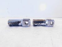 Pair Chrome Harley Davidson Softail Passenger Footpeg Peg Bracket Mount Supports