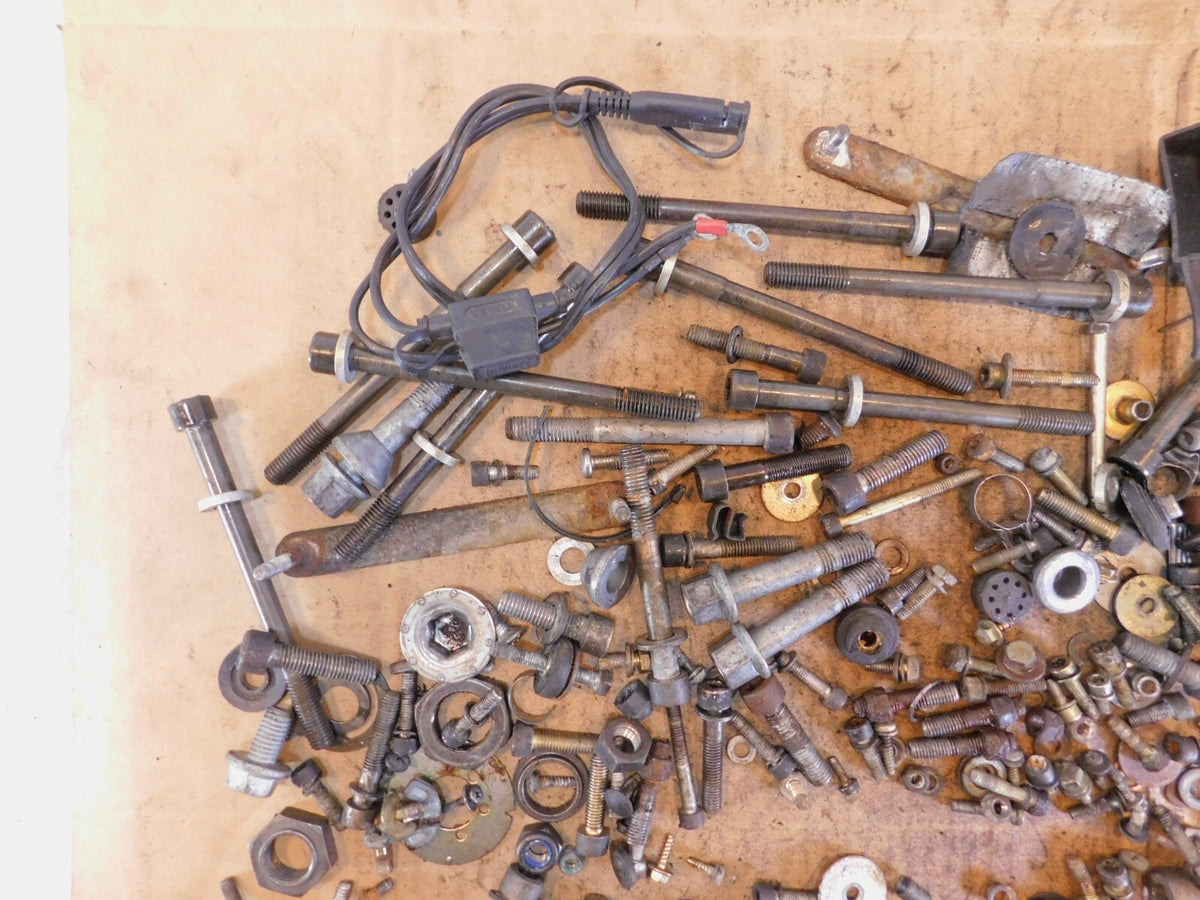 1989 89 BMW K100RS K100 RS Misc Nuts Bolts Brackets Hardware Parts Box Lot - C3 Cycle