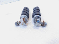 Pair Harley Touring FXR Dyna Sportster & Softail Black ISO Peg Footpeg Footrests - C3 Cycle