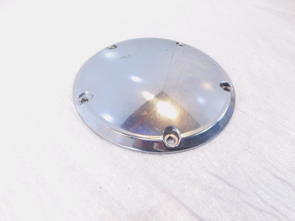 Harley Davidson Twin Cam Softail & Dyna Left Engine Chrome Derby Clutch Cover - C3 Cycle