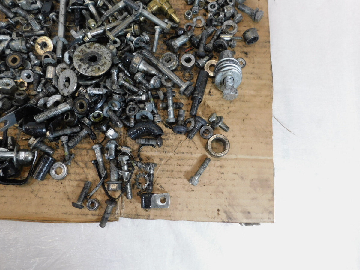 1989 89 Harley Davidson Tour & Electra Glide Nuts Bolts & Brackets Parts Box Lot - C3 Cycle