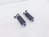 Harley Touring FXR Dyna Sportster & Softail Chrome & Rubber Footpegs Footrests - C3 Cycle