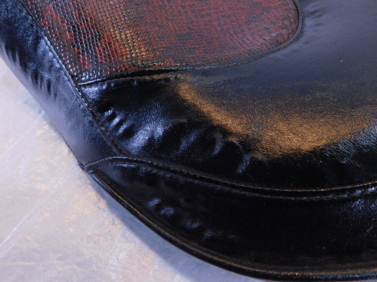 Harley Davidson Dyna FXDB Street Bob Black & Red Snakeskin Front Rider Seat - C3 Cycle